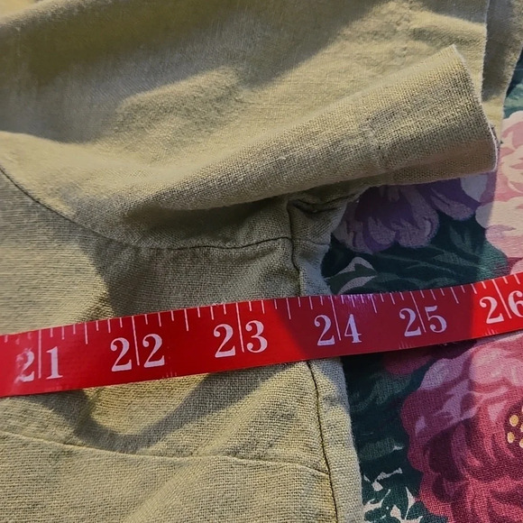 Bobbie Brooks Bohemian Overshirt (shrug) Button Down Sage Green Women size 18W - Picture 9 of 10